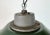 Mid-Century Modern Industrial Green Enamel and Cast Iron Pendant Light, 1960s For Sale - Image 3 of 16