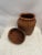 Canister Basket With Lid Wicker Medium For Sale - Image 9 of 10