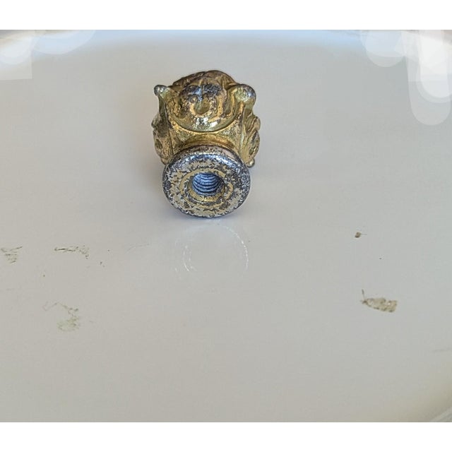 Traditional Mid 20th Century Robust Acorn Fineal With Bronze Patina For Sale - Image 3 of 4