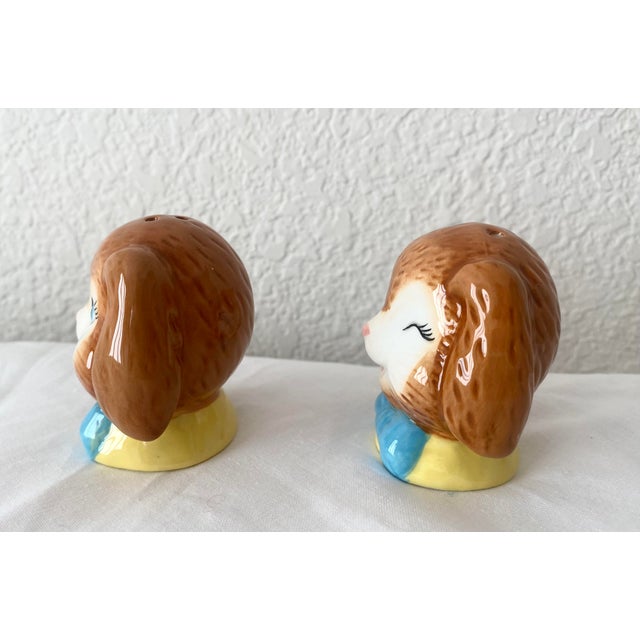 Whimsical Adorable Bunny Salt and Pepper Shakers Mint Condition. For Sale In Denver - Image 6 of 11