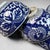 Vintage Blue and White Phoenix Wan Bowls, 1950s, Set of 9 For Sale - Image 14 of 18