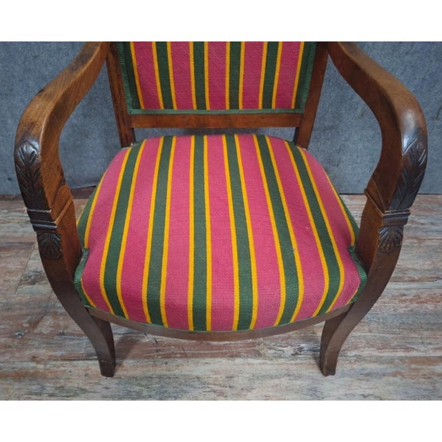 Empire Office Chair in Walnut For Sale - Image 5 of 9