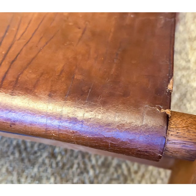 Safari Lounge Chair in Oak and Cognac Leather by Wilhelm Kienzle for Kaare Klint, 1950s For Sale - Image 9 of 18