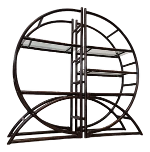 Room Divider in Brown Rattan