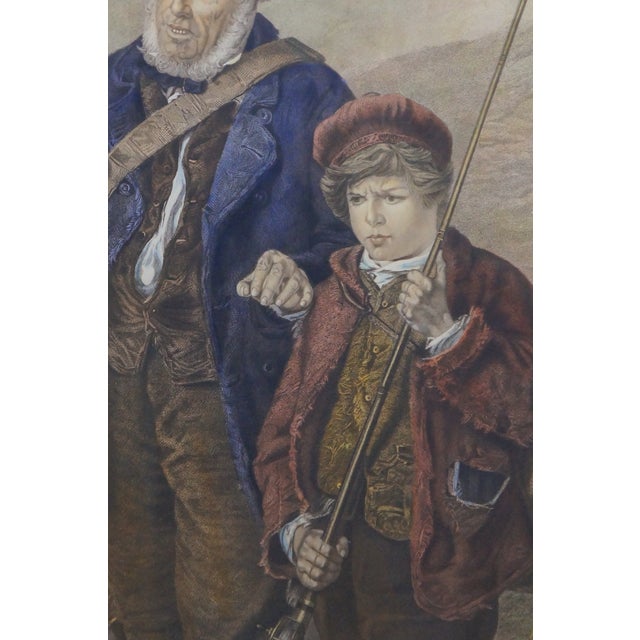 Antique William Wellstood Steady Johnnie Fishing Engraving After Erskine Nicol For Sale - Image 6 of 15