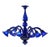 Translucent Azzure Murano Style Glass Chandelier from Simoeng For Sale