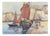 Post-Impressionist Artist, Seascape with Sailboats, 1979, Oil Painting For Sale