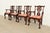 English Kindel Furniture Chippendale Carved Mahogany Dining Arm Chairs, Set of Four For Sale - Image 3 of 12