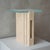 Lloyd Travertine Glass Side Table by Kiwano Concept For Sale - Image 4 of 7