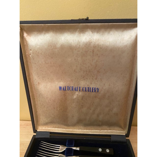 Campaign Set of 12 Pieces Waltcraf Cutlery For Sale - Image 3 of 7