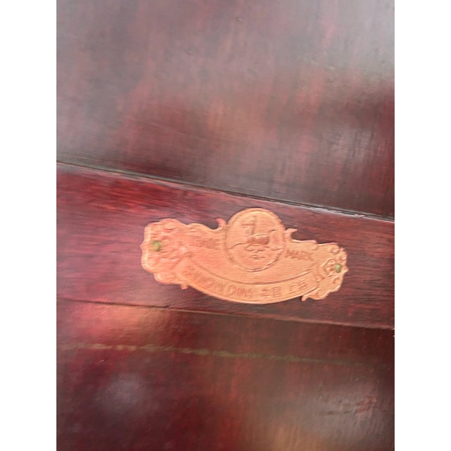 Wood Vintage Chinese Rosewood Altar Console Table – Scroll Top With Hand-Carved Dragon Apron/Sold For Sale - Image 7 of 12