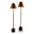 Parliament Brass Buffet Lamp, Set of 2 For Sale