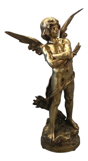 Gilt Bronze Sculpture of Cupid, France