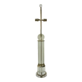 Global Views Modern Crystal Column Table Lamp For Sale
