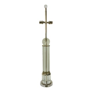 Modern Crystal Column Table Lamp For Sale