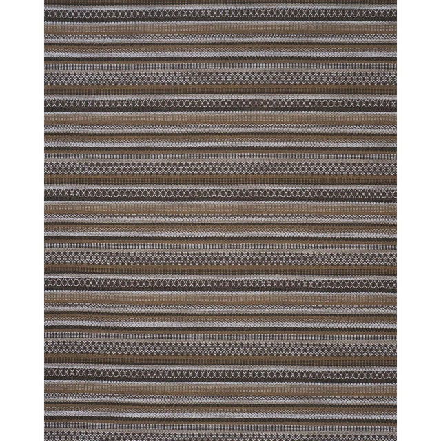 Don't be fooled by this rich, geometric woven stripeÂ—it's as durable as it is chic. With rustic blanket construction,...
