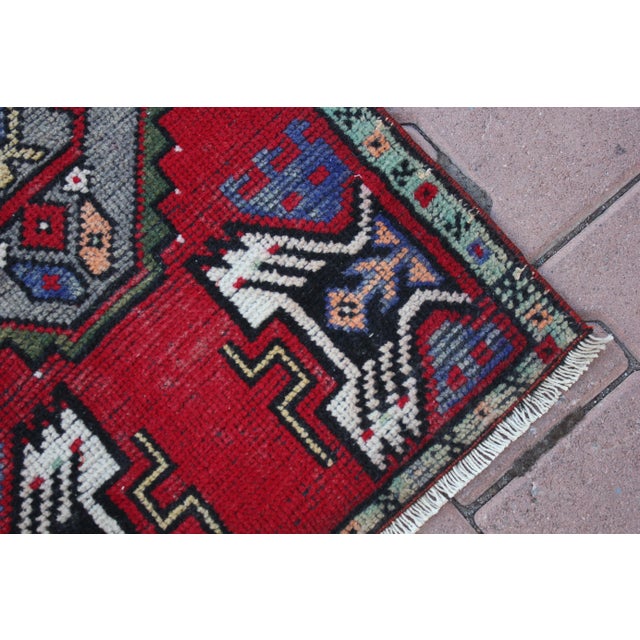 1960s 1960s Turkish Vintage Hand Knotted Rug For Sale - Image 5 of 13