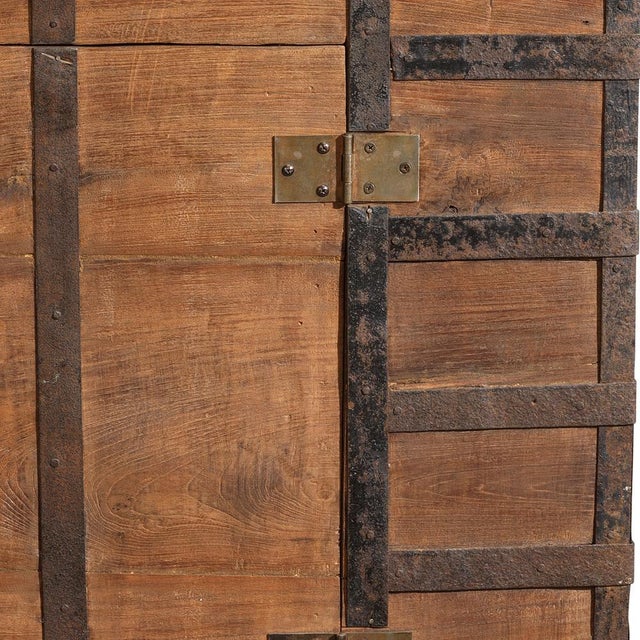 1950s Iron Bound Pithara Chest with Doors, 1950s For Sale - Image 5 of 8