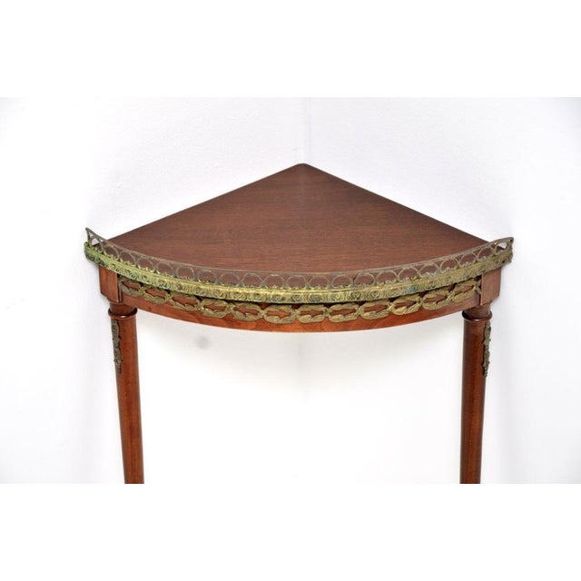 1900 - 1909 Antique French Ormolu Mounted Corner Table, 1900 For Sale - Image 5 of 9