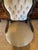Wood Victorian Revival Carved Wood & Tufted Upholstered Parlor Chairs – Pair For Sale - Image 7 of 12