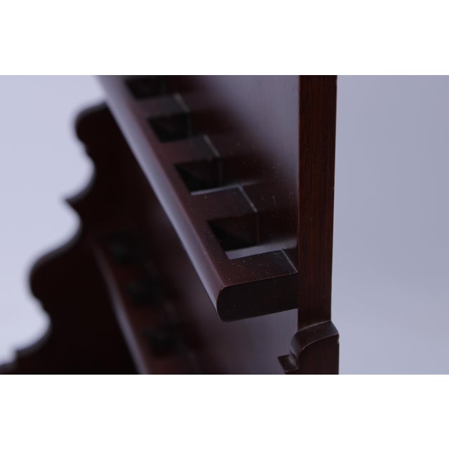 1980s Colonial Williamsburg Virginia Metalcrafters Mahogany Spoon Display Rack For Sale - Image 9 of 12
