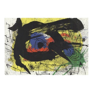 Joan Miro Derriere Le Miroir No. 203, Pg 4,5, 1973 For Sale