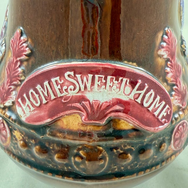 English English Measham Bargeware Home Sweet Home Jug For Sale - Image 3 of 12