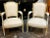 Wood 19th Century French Louis XVI Carved and Painted Chairs- a Pair For Sale - Image 7 of 7