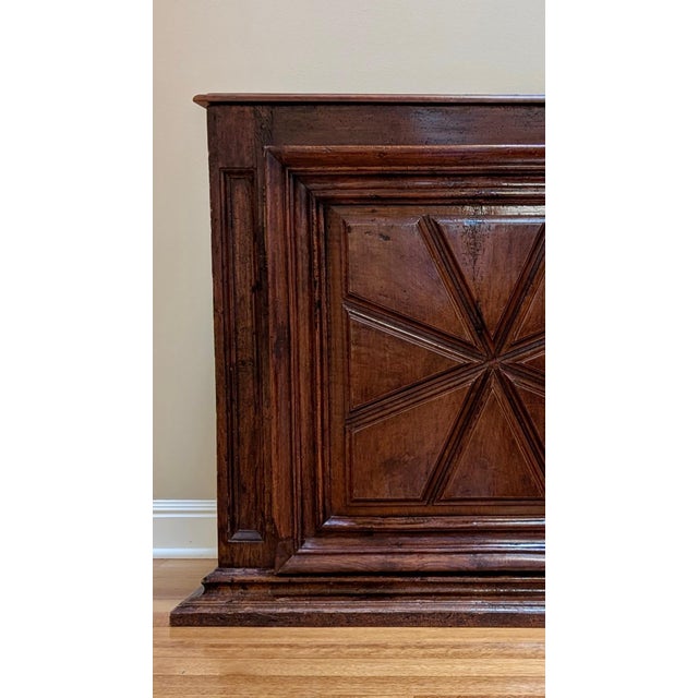 Late 18th Century Pair of Antique Walnut French Louis XIII Single Door Cabinets. For Sale - Image 5 of 10