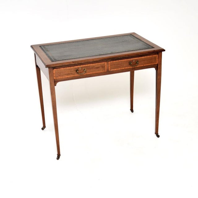 Antique Edwardian Inlaid Desk, 1900s For Sale - Image 11 of 11