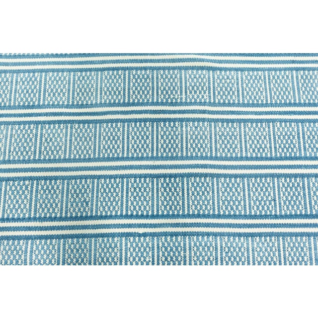 Large Traditional style modern blue Dhurrie rug by Doris Leslie Blau Size: 11'6" × 18'5" (350 × 561 cm). Bridging the...