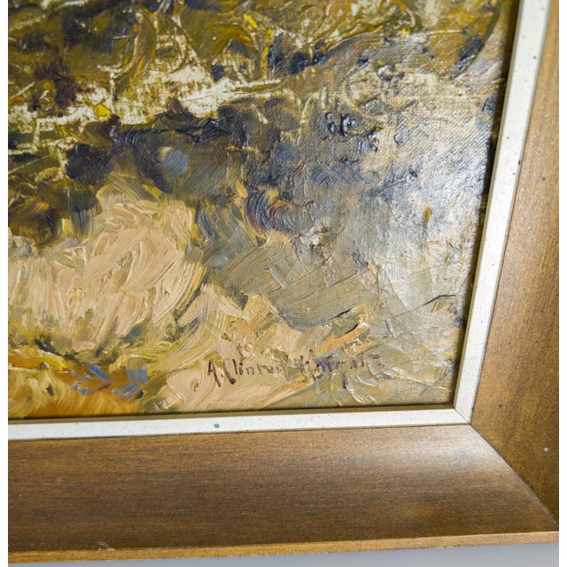 Brown Early 20th Century English or American Coastal Dune Impressionist Landscape Painting For Sale - Image 8 of 12