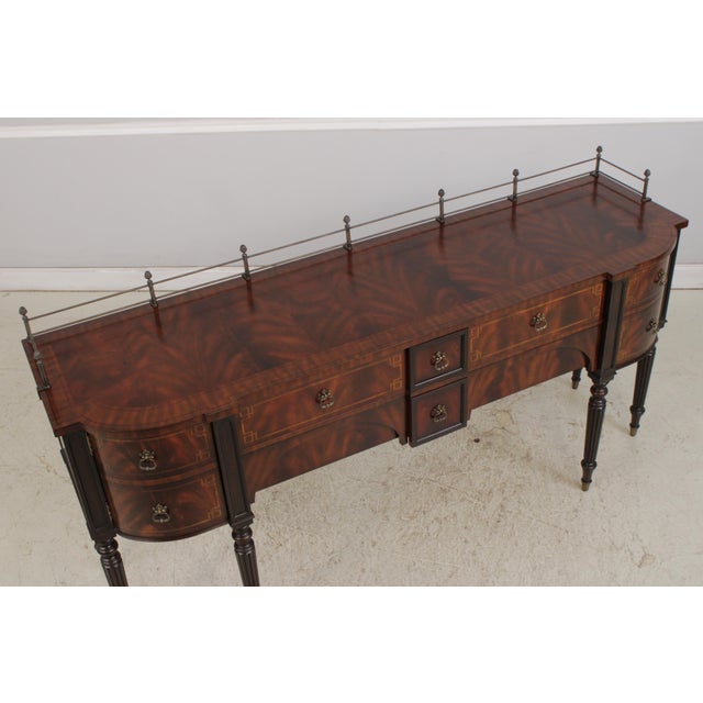 Brown Maitland Smith Flame Mahogany Sideboard For Sale - Image 8 of 17