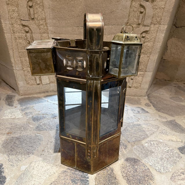 Antique Brass Asian Street Vendor Noodle Cart For Sale - Image 12 of 16