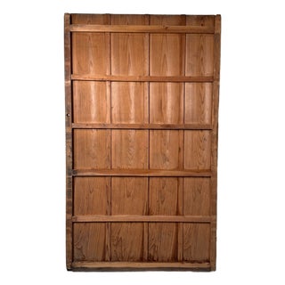Vintage Japanese Wooden Sliding Door, 1920s For Sale