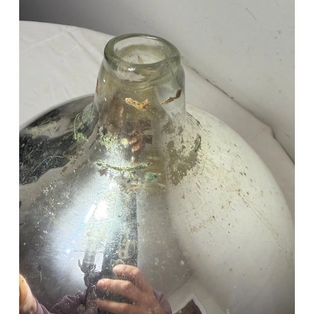 Large Rare Antique 18th Century Handmade Solid Wrought Iron Compass Divider Tool For Sale - Image 4 of 11