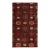 Vintage Mid-Century Purple and Red Geometric Wool Rug With Multi-Color Accents For Sale