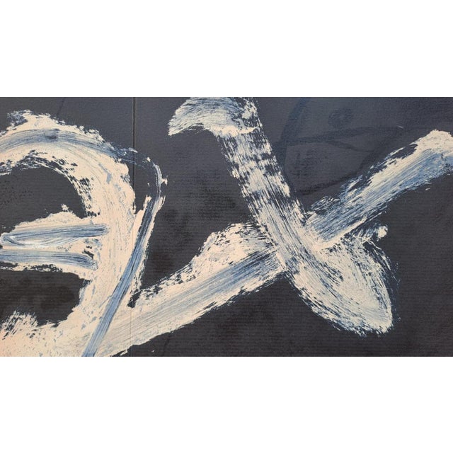 Antoni Tàpies, Upside-Down Skull, 1986, Original Color Lithograph For Sale - Image 5 of 6