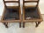 Spanish Revival Early 20th Century Antique Spanish Revival Carved Oak Side Chairs With Crest Motif & Leather Seats - A Pair For Sale - Image 3 of 5