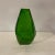 Mid 20th Century Geometric Green Seed Glass Vase For Sale - Image 4 of 4