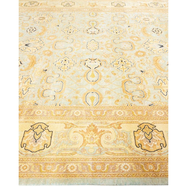 Solo Rugs Eclectic, One-of-a-Kind Hand-Knotted Area Rug - Light Blue, 8' 2" x 10' 3" For Sale - Image 4 of 8