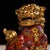 Late 20th Century Pair of Vintage Cloisonné Enamel Guardian Lions – Gilt Bronze Jing Lions With Cub & Ball For Sale - Image 5 of 9