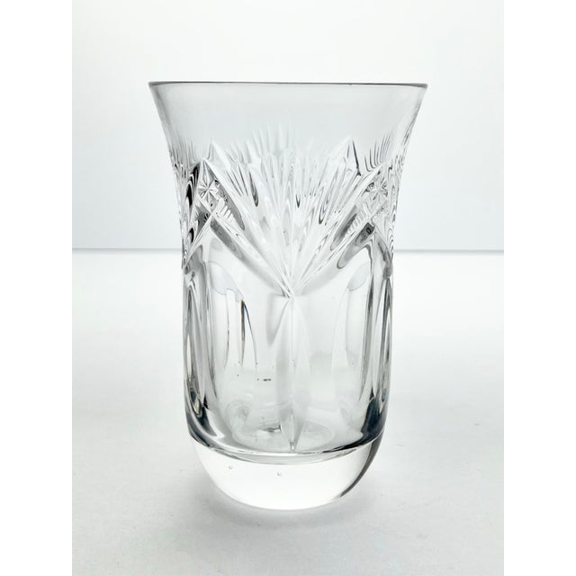 1960s Nachtmann “Andernach” Crystal Flared Tumbler Glasses - Set of 5 For Sale - Image 4 of 5