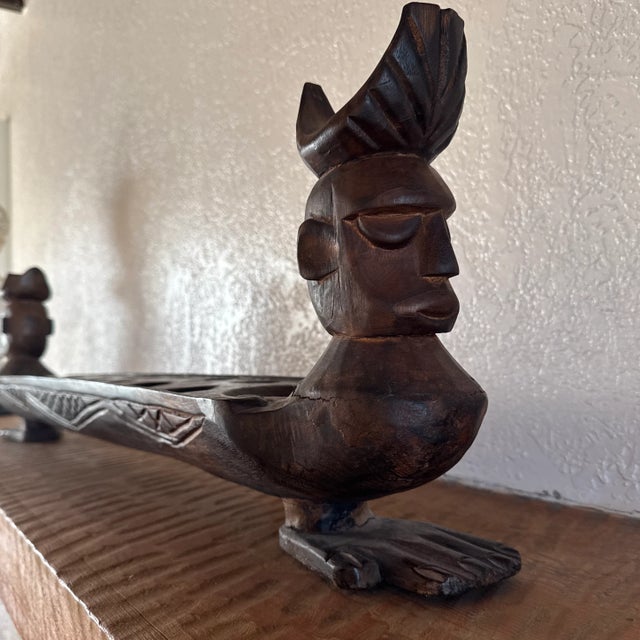 Antique Carved Congkak Mancala Sculpture For Sale - Image 11 of 12