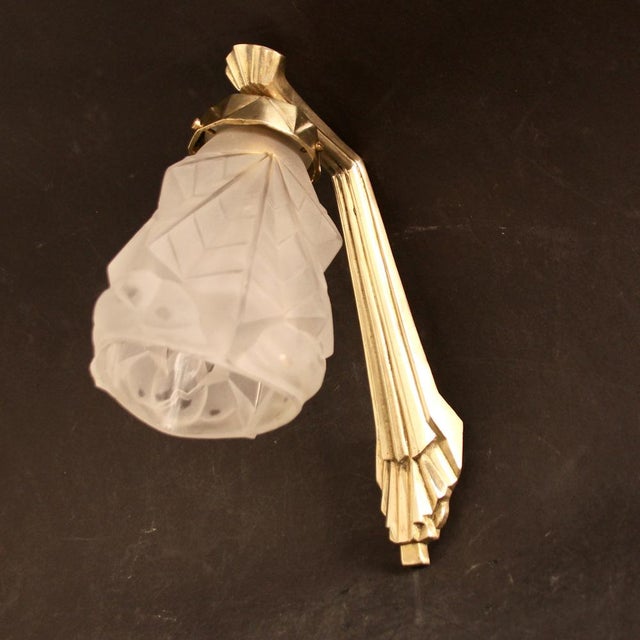 French Art Deco Wall Light from Degue, 1930s For Sale - Image 15 of 15