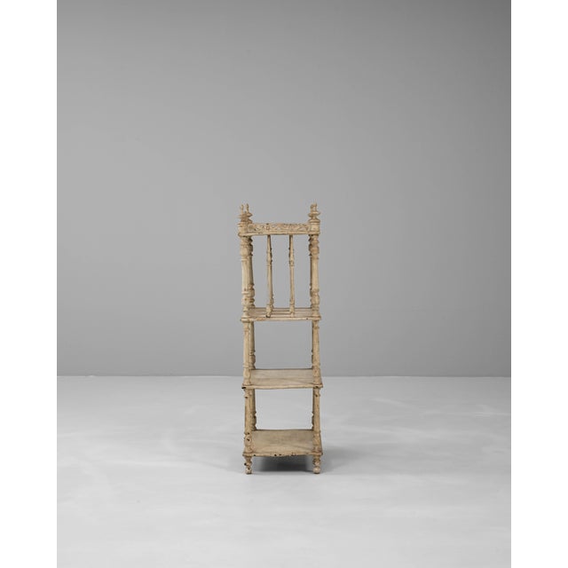 Traditional 1880s French White Patinated Oak Shelf For Sale - Image 3 of 18