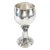 Early 20th Century Sterling Silver Religious Chalice Goblet With Grape Motif For Sale