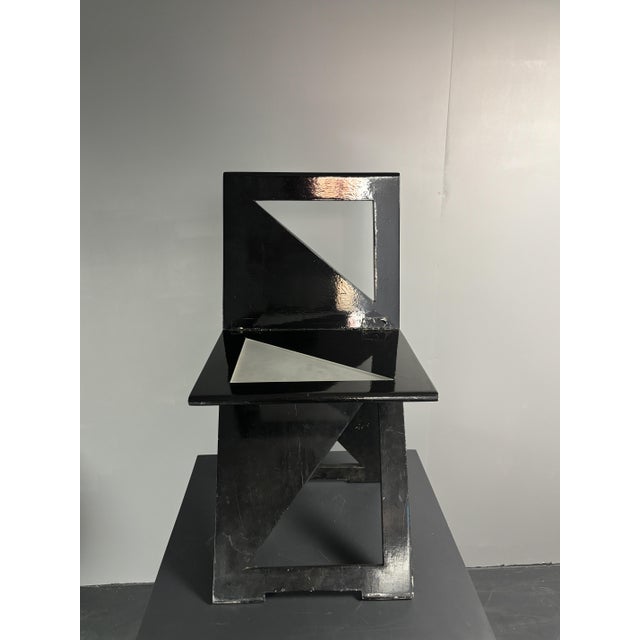 Postmodern Dutch Foldable Side Chair from Eindhoven Design Academy, 1980s For Sale - Image 16 of 18