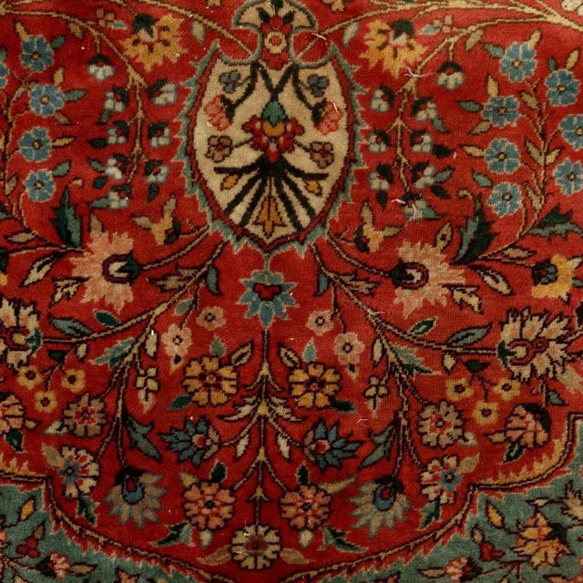 Vintage Indian Kerman Rug For Sale - Image 5 of 9