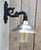 Antique Italian Black Pewter Wall Lantern For Sale - Image 3 of 7
